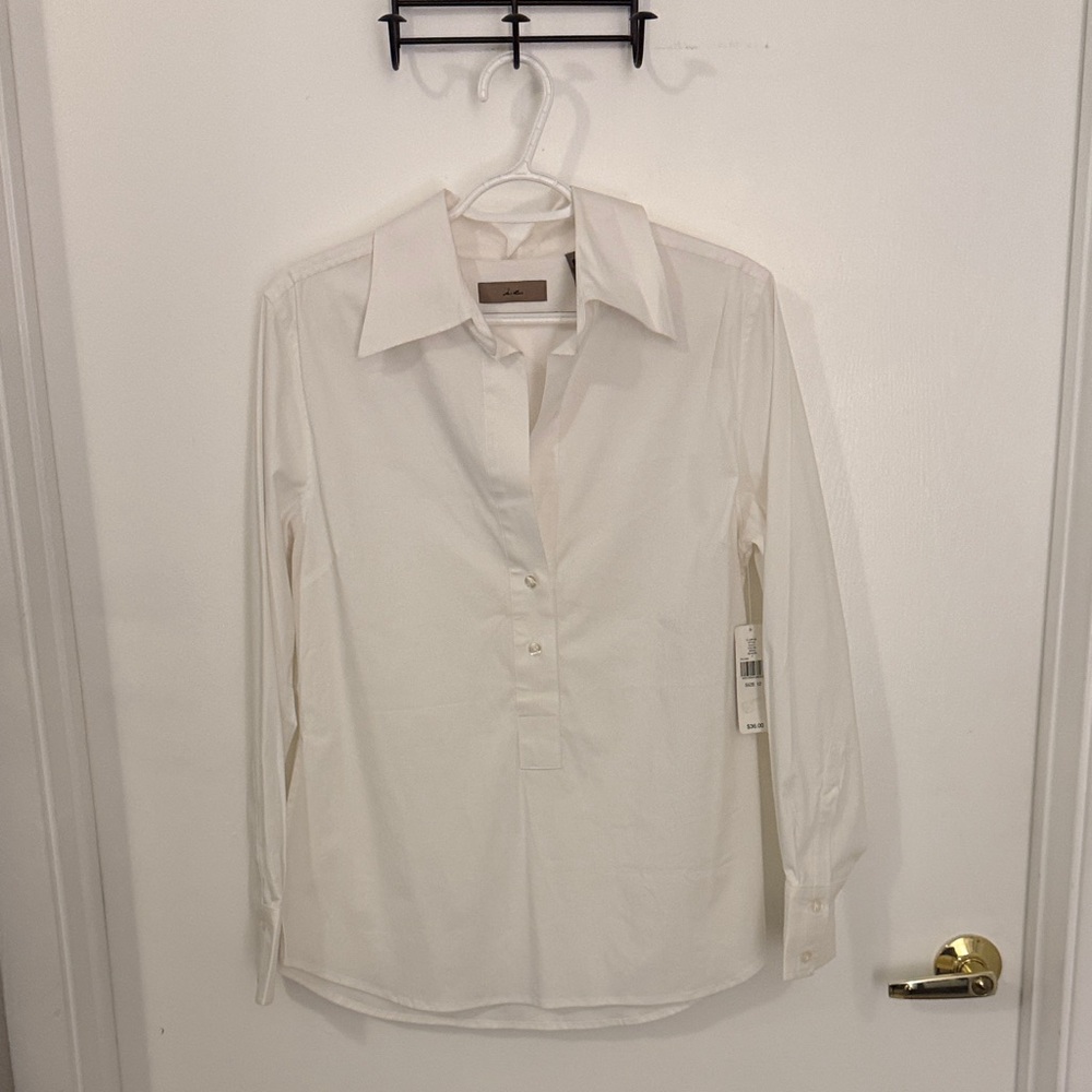 i.e Classic White Collard Shirt
